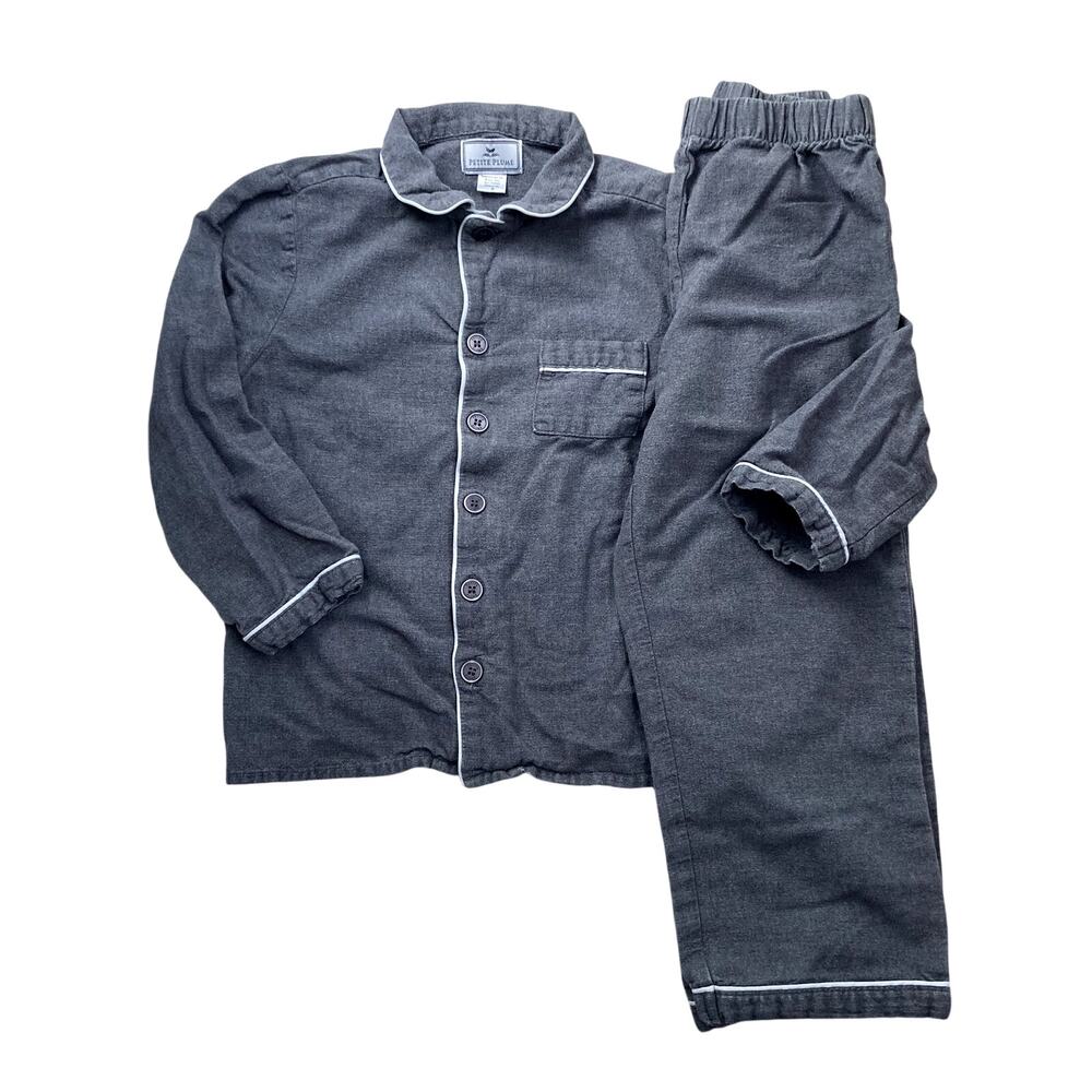 Petite Plume Kids Pajama Set Grey 8
